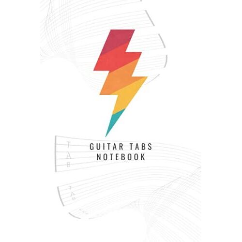 Guitar Tabs Notebook: Lightning Bolt