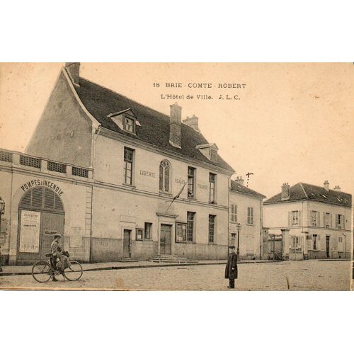 Cpa Brie Comte Robert - L'hôtel De Ville (255)
