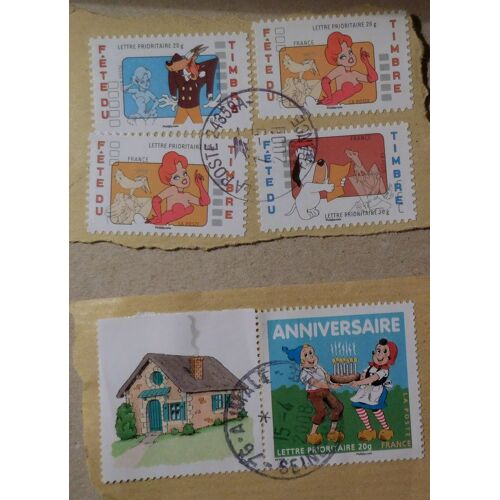 Timbres Sur Fragments Français