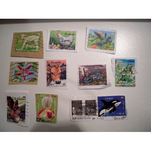 Timbres Sur Fragments Français