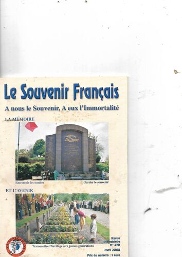 Le Souvenir Francais N° 470