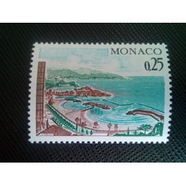 Timbre Monaco Y T 986 Plage De Monte-Carlo 1974 ( 100607 )