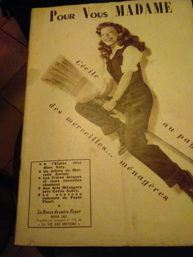 Pour Vous Madame N° 116  Mars 1955