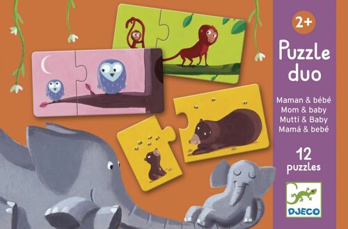 Djeco Puzzle Duo Maman Et Bébé