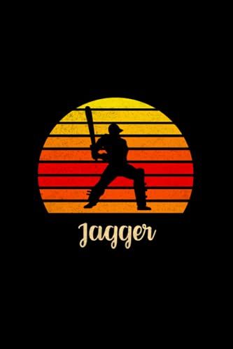 Jagger Name Gift Personalized Cricket Notebook Planner, Daily Journal For Sport Lovers: Teacher, Budget Tracker, 6x9 Inch, Over 110 Pages, 5.24 X 22.86 Cm, Daily, Mom, Cute, A5, Budget