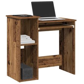 Vidaxl Bureau Avec Étagères Vieux Bois 84x40x78 Cm Bois D'ingénierie