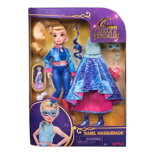 L'ecole Des Licornes Poupee Deluxe 24 Cm Isabel Au Bal Masque Unicorn Academy
