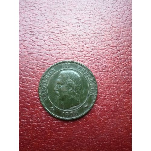 10 Centimes Napoléon 1856 W En Sup Belle Patine Verte