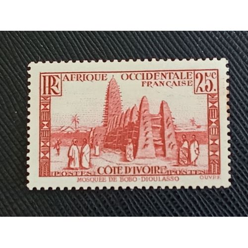 Timbre Cote D'Ivoire Y T 116 Mosquée De Bobo-Dioulasso 1936 ( 021009 )