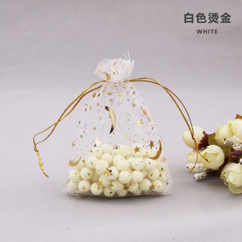 Sac en Organza pour bijoux, emballage de cadeaux, pour bonbons, fête de mariage, emballage de cadeaux, pochettes pour cadeaux, 100 pièces