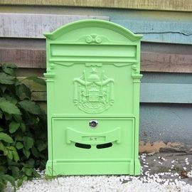 Boite Aux Lettres D'époque Victorienne Fonte Bleu