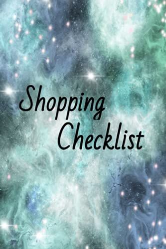 Shopping Checklist: Galaxy/Don't Forget Grocery Checklist: Journal/Notebook/ Food Checklist