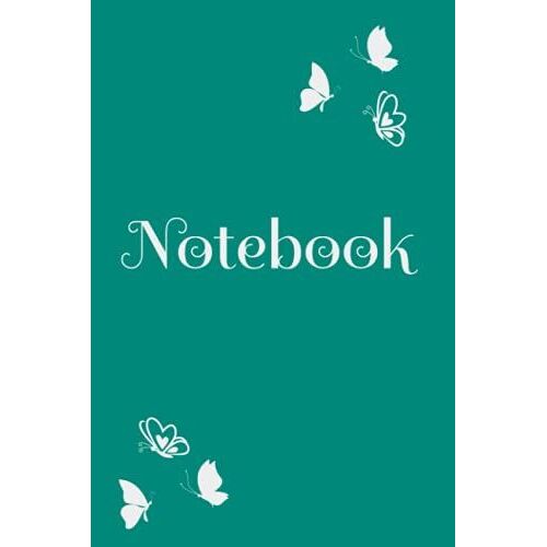 Green Butterfly Notebook: For Notes And Journaling - 110 Pages, Lined Paper, 6x9 Size