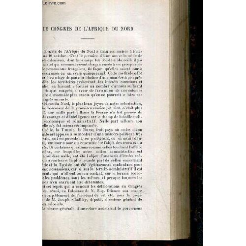 Le Congres De L'afrique Du Nord + Le Congres International Du Froid - Tome Xxvi.