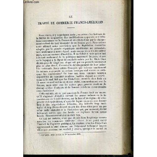 Le Traite De Commerce Franco-Americain