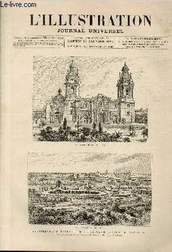 L'illustration Journal Universel N° 1979 - Gravures :  La Prise De Lima Par Les Chiliens - Les Membres De La Commision Artistique : Peintres, Sculpteurs, Architectes, Graveurs - Mariette - ...
