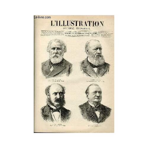 L'illustration Journal Universel N° 2117 - Gravures : Ivan Tourgueneff - Henri Conscience - Paul Siraudin - M. Geoffroy - Les Grandes Manoeuvres Belges - Espagne : Inauguration Du Chemin De ...