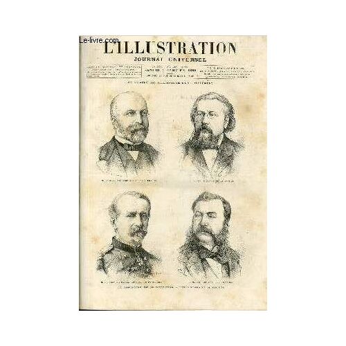 L'illustration Journal Universel N° 1923 Sans Le Supplément - Gravures Et Leurs Articles : Les Nouveaux Ministres Du 28 Décembre : M. Varroy, M. Cazot, M. Le Général Farre, M. Magnin - ...