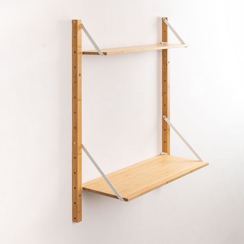 Étagère Murale Modulable En Bambou Kolex Blanc