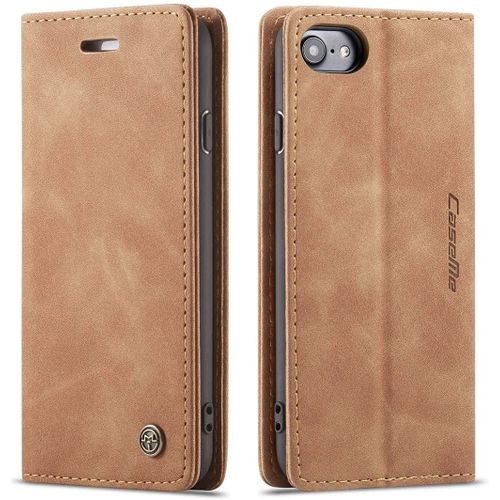 Coque Compatible Avec Iphone 6/6s 4.7,Anti-Choc Housse En Flip Case Portefeuille Etui,Marron