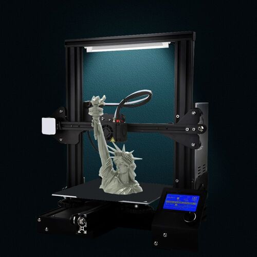 Bande lumineuse avec technologie Cob, ampoule d'éclairage 24V, Kit de mise à niveau pour imprimante 3D Creality Ender-3 3S, lampe d'impression pour accessoires Ender-3 3S