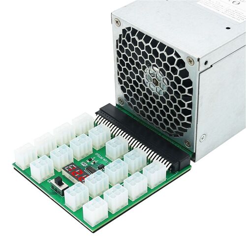 Carte graphique ATX 17x 6 broches pour alimentation, adaptateur convertisseur 12V pour FUJITSU DPS-800GB BTC ETH