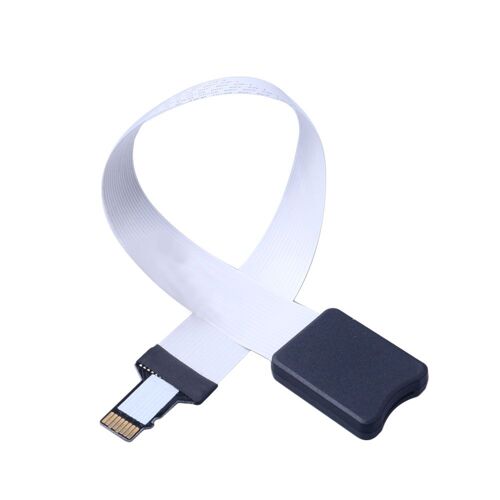 Câble d'Extension Flexible, Adaptateur TF vers Carte Micro SD, Puce Mémoire, Cordon avec Fermeture Éclair, Longueur de 25 cm, 48 cm, 62cm