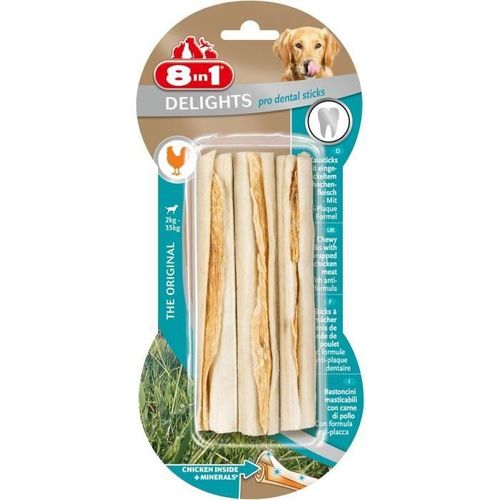 8in1 Dental Delights Sticks Os A Mâcher Pour Chien