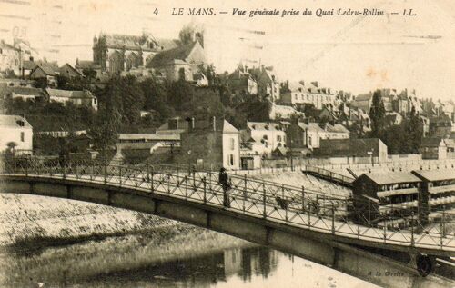 Carte Postale Ancienne  - Le Mans - Vue Générale Prise Du Quai Ledru-Rollin