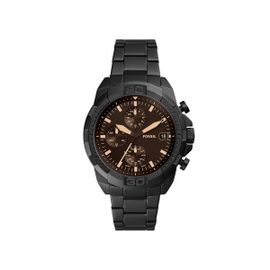 Montre Homme Fossil Bronson En Acier Noir