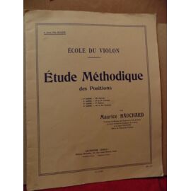 Ecole Du Violon, Etude Méthodique Des Positions, 1er Cahier, 3ème Position