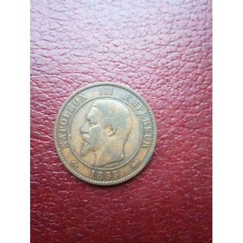 10 Centimes Napoléon 1855 D Ancre
