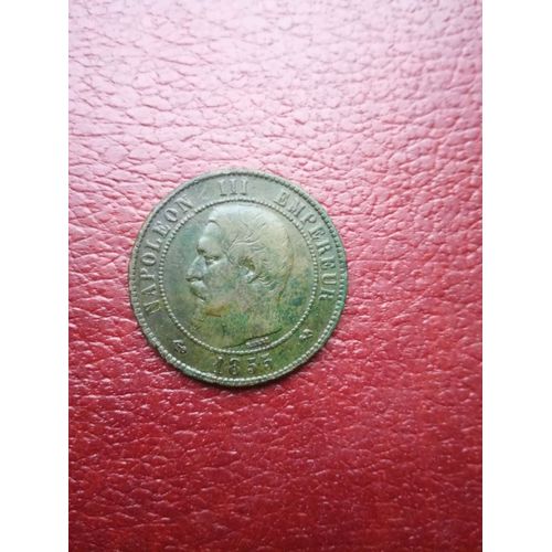 10 Centimes Napoléon 1855 B Ancre