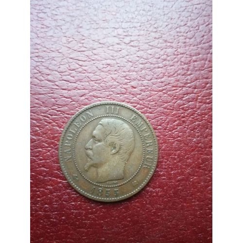10 Centimes Napoléon 1855 K Ancre