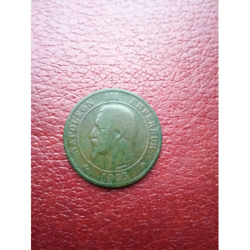 10 Centimes Napoléon 1855 Bb Ancre