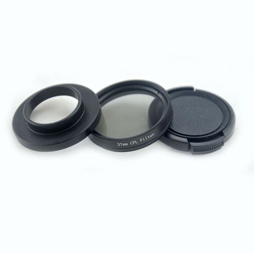 Filtre d'objectif polariseur circulaire professionnel 3 en 1 37mm CPL,pour caméra d'action Xiaomi Yi Sport