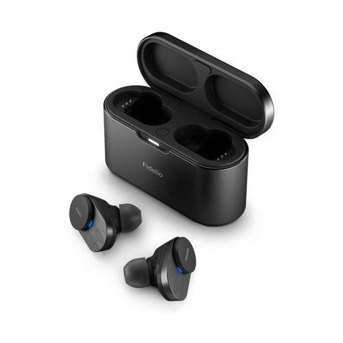 Philips Fidelio T1 - Écouteurs sans fil avec micro - intra-auriculaire - Bluetooth - Suppresseur de bruit actif - noir