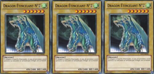 3 X Dragon Etincelant N°2 - Ys11-Fr002 -