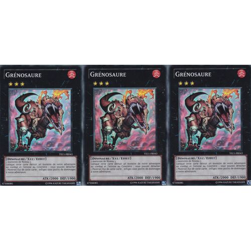 3 X Grenosaure - Ys11-Fr043 - Super Rare -
