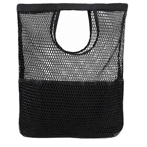 1pc Haute Capacité Portable Shopping Bag Mesh Design Beach Bag Tote Pouch