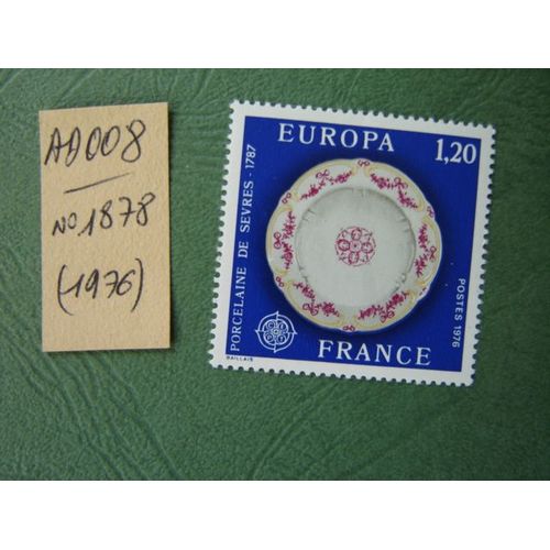Ad 008 // Timbre France Neuf 1976*N° 1776 "Europa ""Porcelaine De Sévres 1787