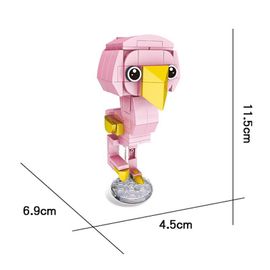 Blocs De Construction Pour Enfants, Jolis Animaux, Corgi, Chien Moc, Oiseau, Koala, Hibou, Pingouin, Flamands Roses, Vache, Jouets, 2020