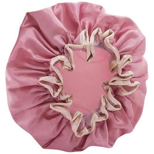 Bonnet De Douche À Double Couche Chapeau Imperméable À L'Eau Pour Femmes Baignade Cheveux Longs Couverture De Cheveux Huile Fumée Sec Ha 