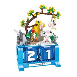 Jouet À Collectionner Pour Enfants, Blocs De Construction, Thème Lapin Dans Le Palais De La Lune, Nouvel An Chinois, 2021