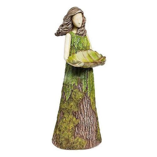 Conte de fées fille mangeoire à oiseaux jardin Statue ornement résine artisanat extérieur jardin Statue