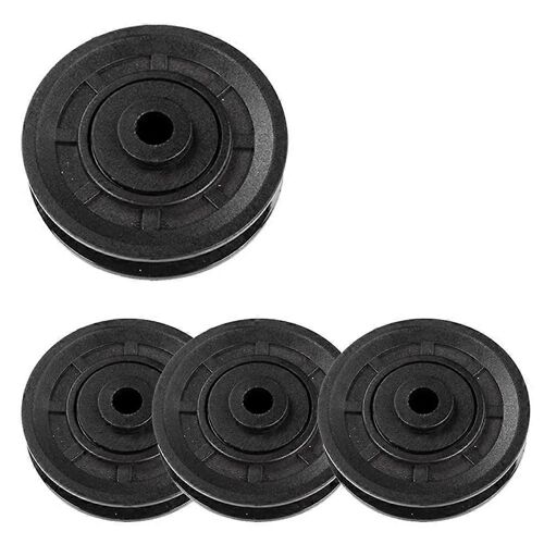 4 Pcs Universel 70mm Diamètre Portable Roulement Poulie Roue Câble Gym Fitness Équipement Partie