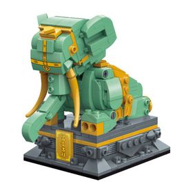 Jouet Poupée En Blocs De Construction, Mini Vue De Rue, Style Chinois, Conte De Fées, Éléphant, Animal, 2021