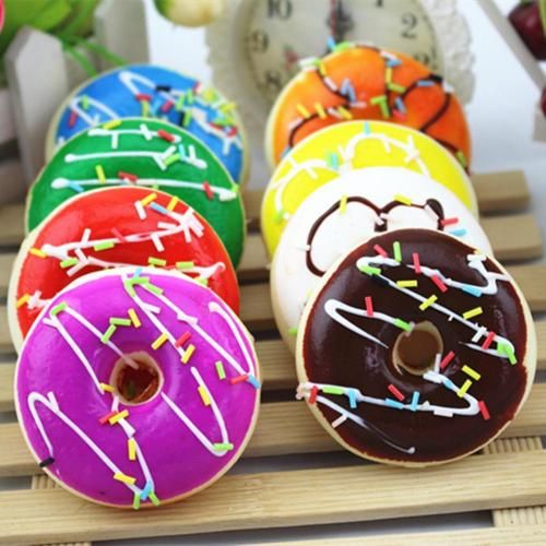 Jouet de Simulation de donuts à presser, décor anti-Stress pour enfants et adultes
