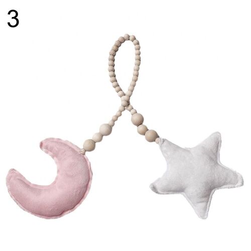 Oreiller En Peluche Étoile Lune 60%, Corde Suspendue Avec Perles, Accessoires De Photographie, Décoration De Chambre De Bébé, Berceau, Offre Spéciale