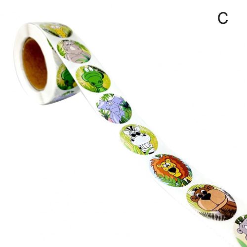 Autocollants En Rouleau D'Animaux Mignons Et Imperméables, 500 Pièces, Décalcomanies De Récompense Pour Enfants, Décor D'Ornement